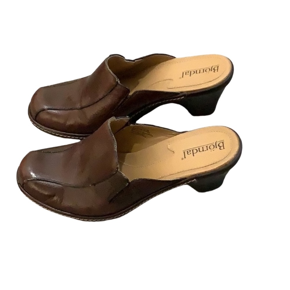 Bjorndal Women Brown Slip On Clogs